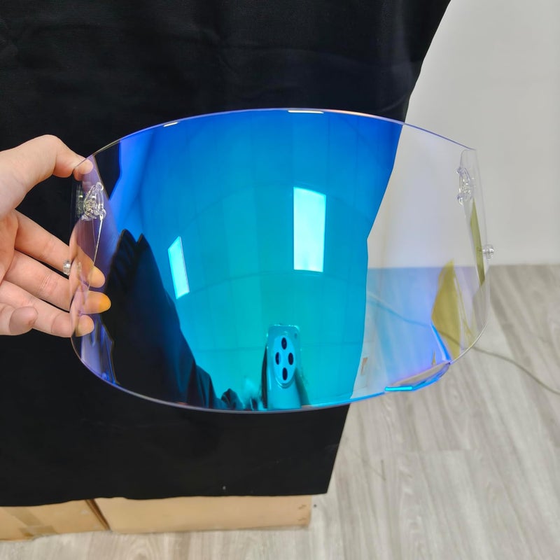 KAMAN Motorcycle Helmet Visor Shield for AGV K1 K1S K3SV K5 K5S Sunscreen Capacetes Lens Cascos Accessories (Revo Clear Blue) - Image 3